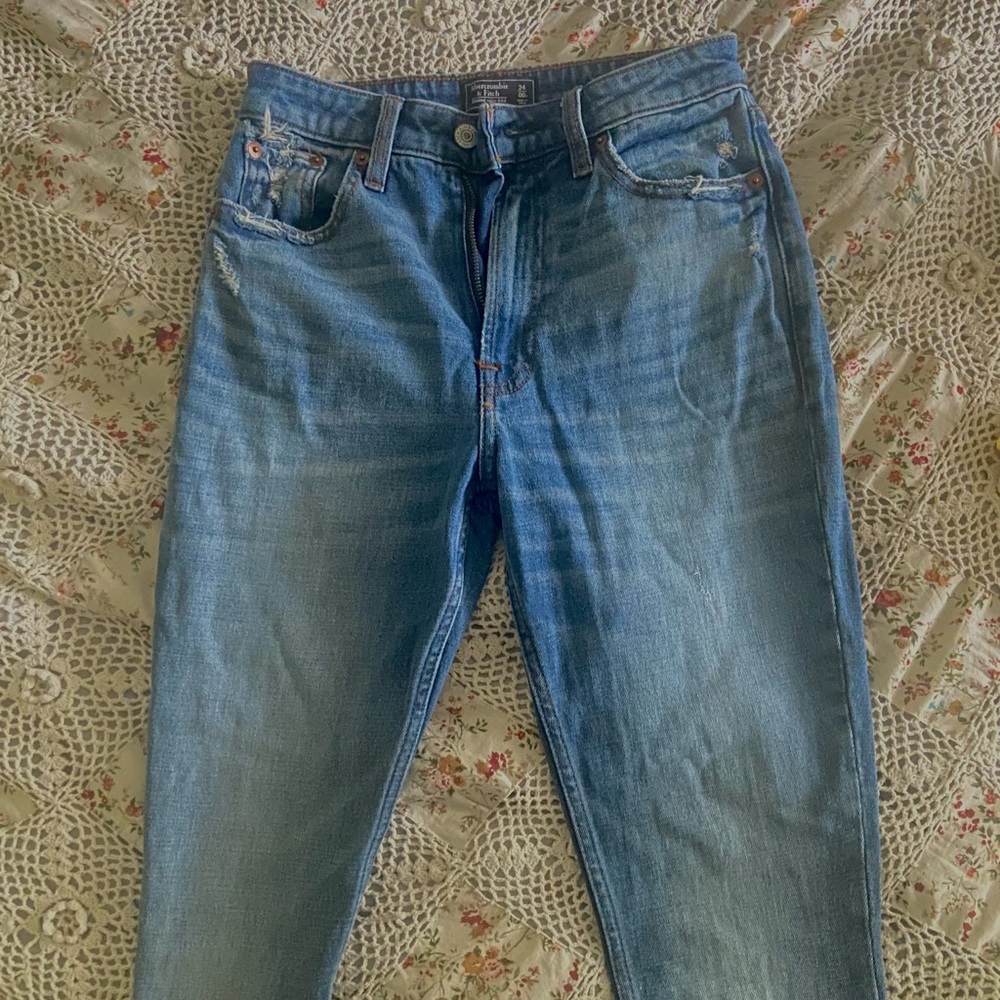 high rise jeans slim